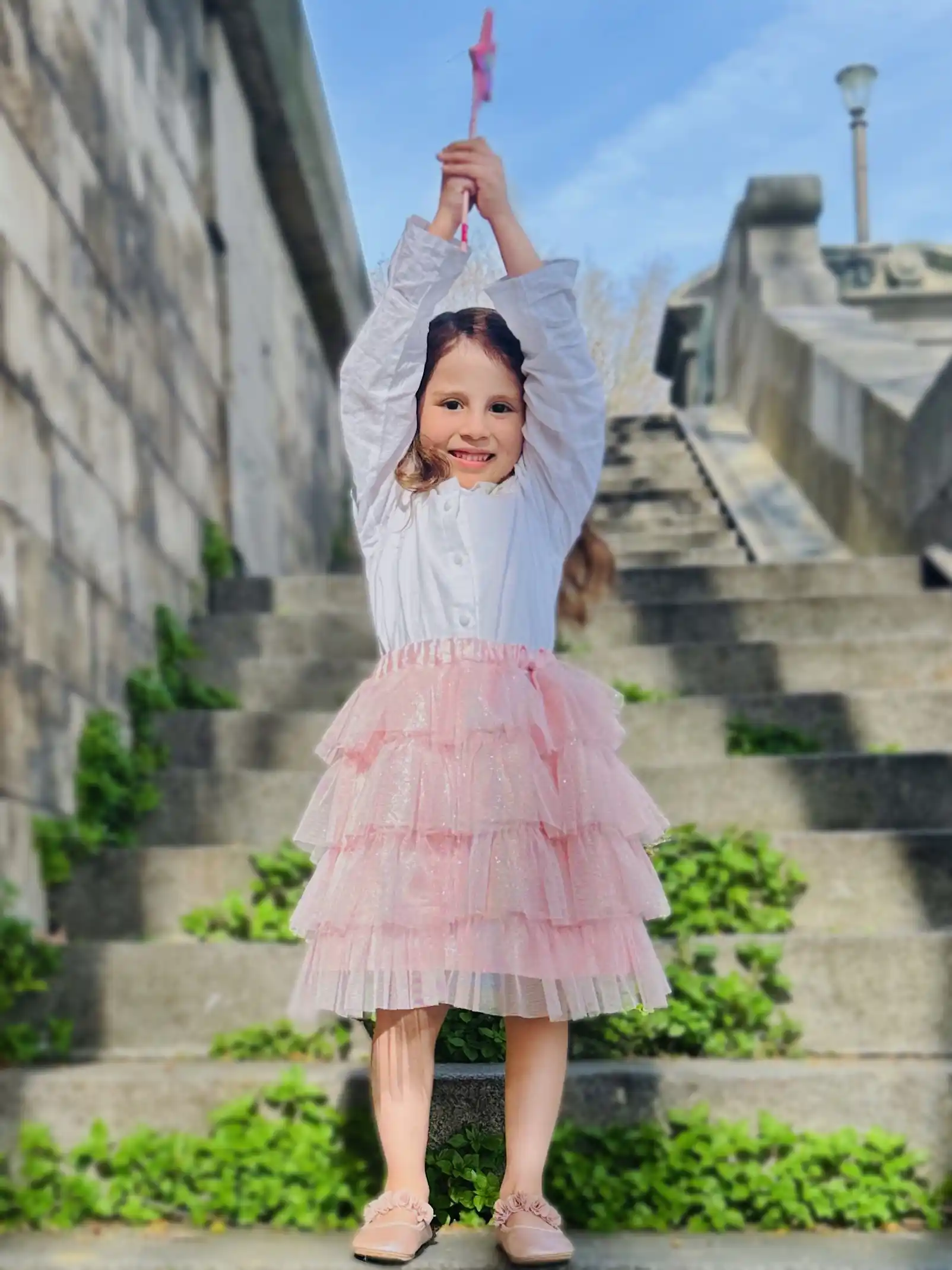 Look jupe pailletée Carrouselle